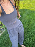 Grey everyday romper