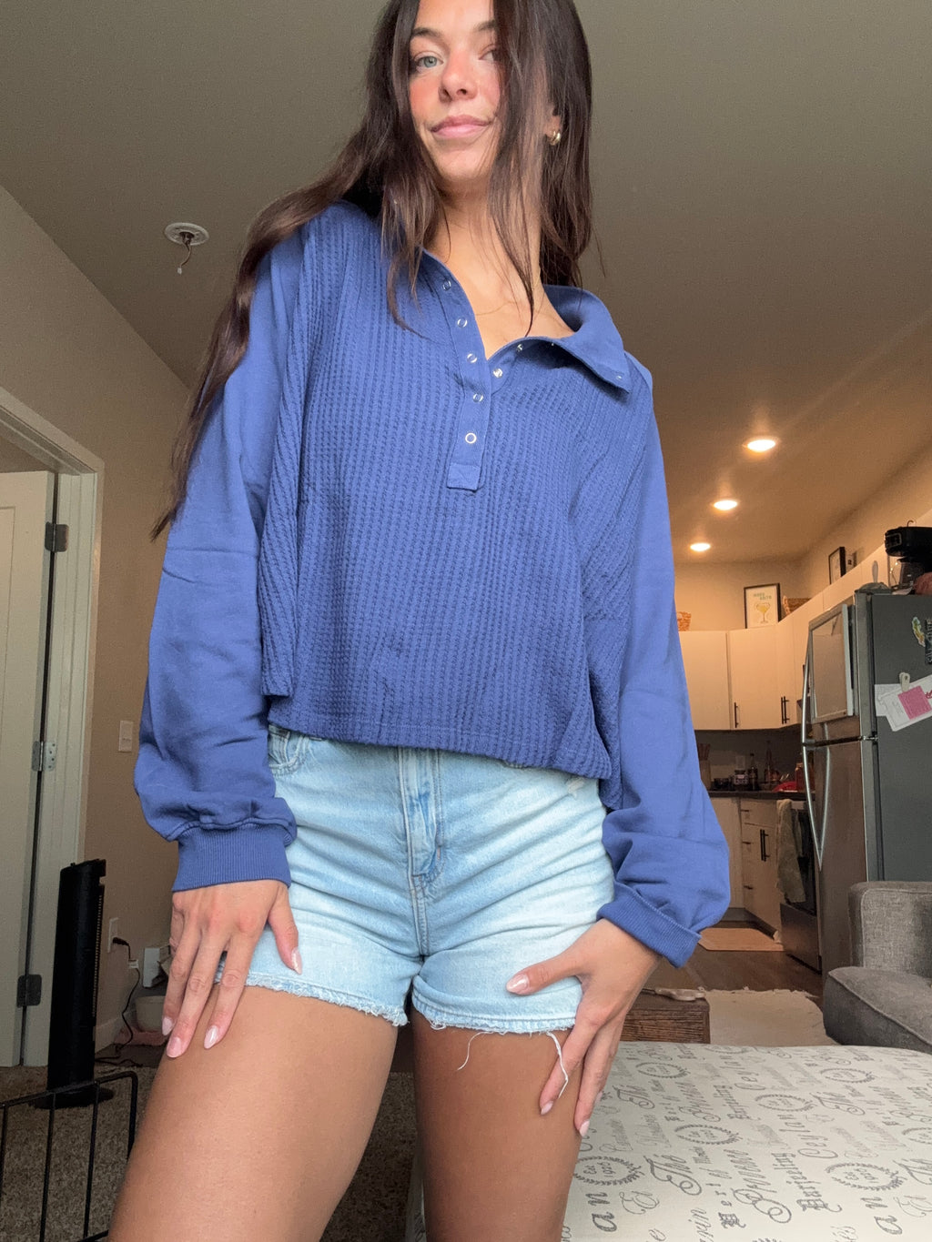 Blue and Hue Henley