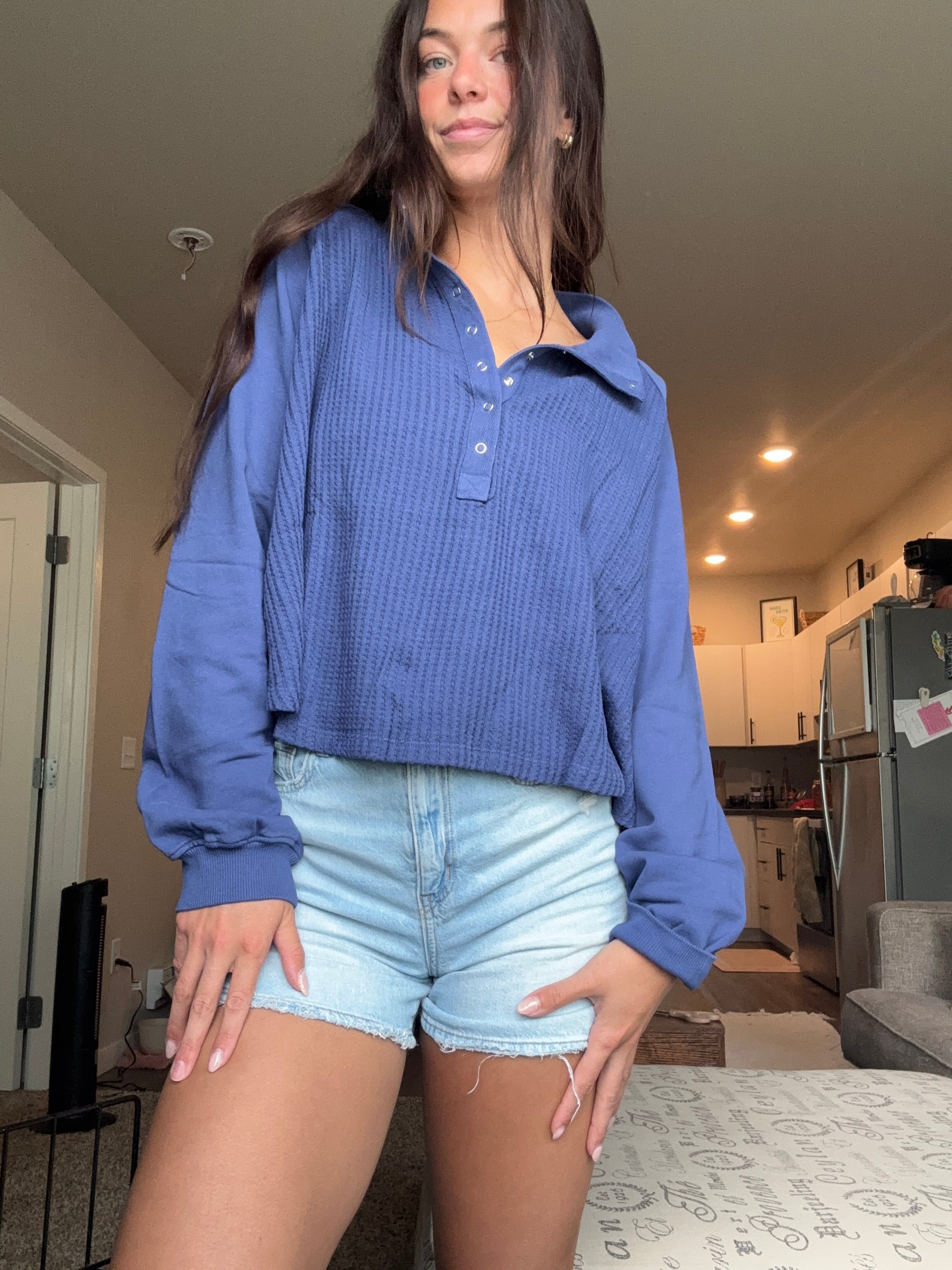 Blue and Hue Henley